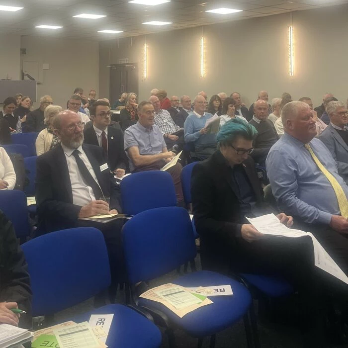 view of delegates