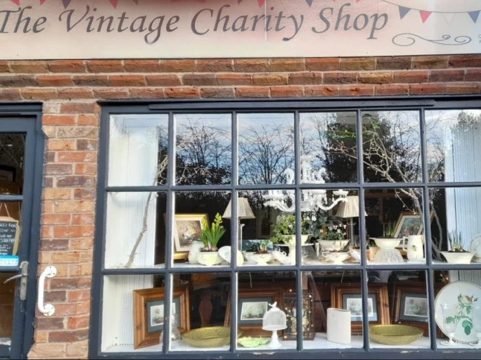 vintage charity shop  shop front