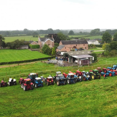 vintage tractor run