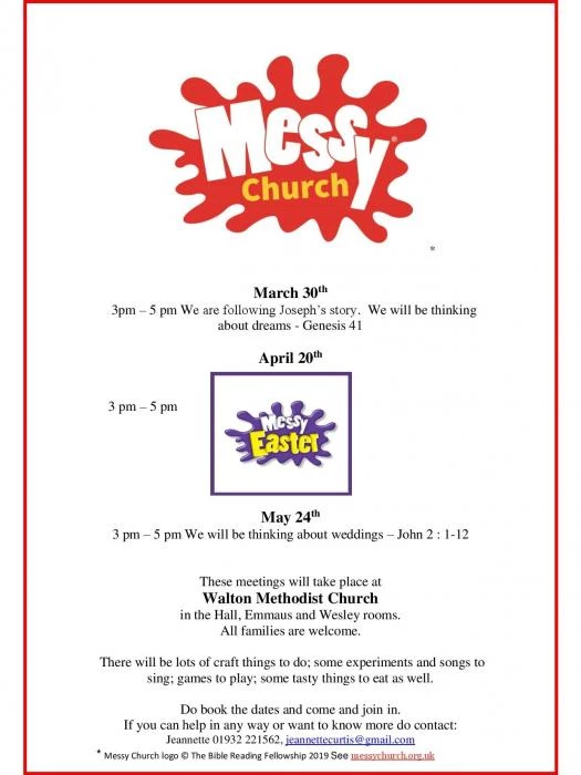 walton messy church march  may 2019