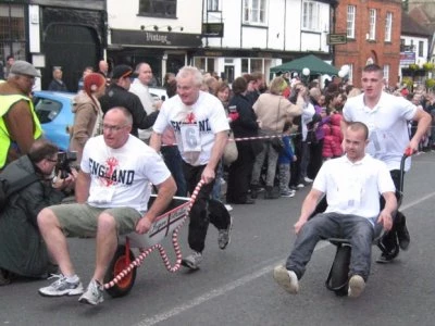 wheelbarrow race