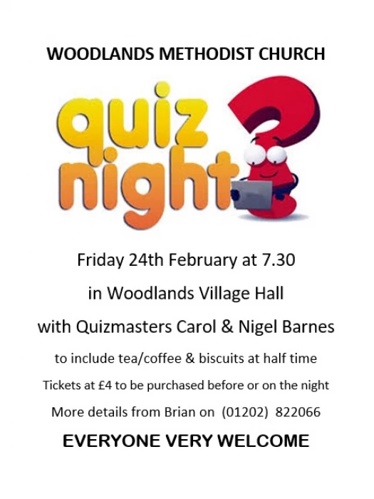 woodlands quiz night
