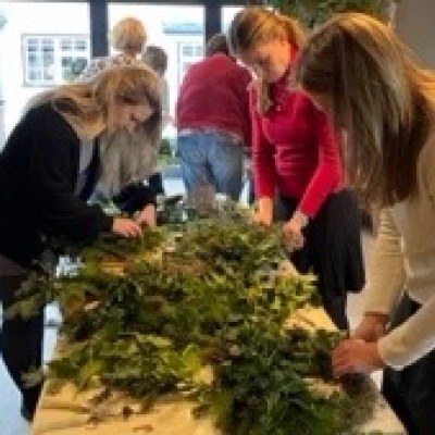 wreath making