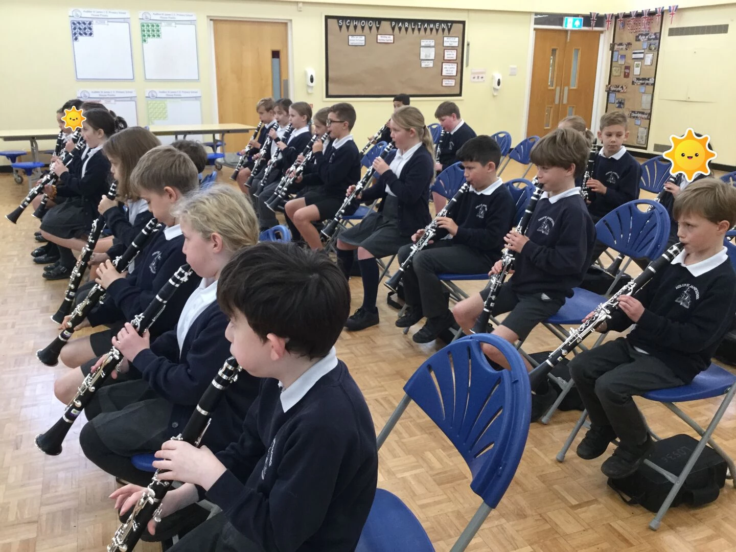 y4 clarinets