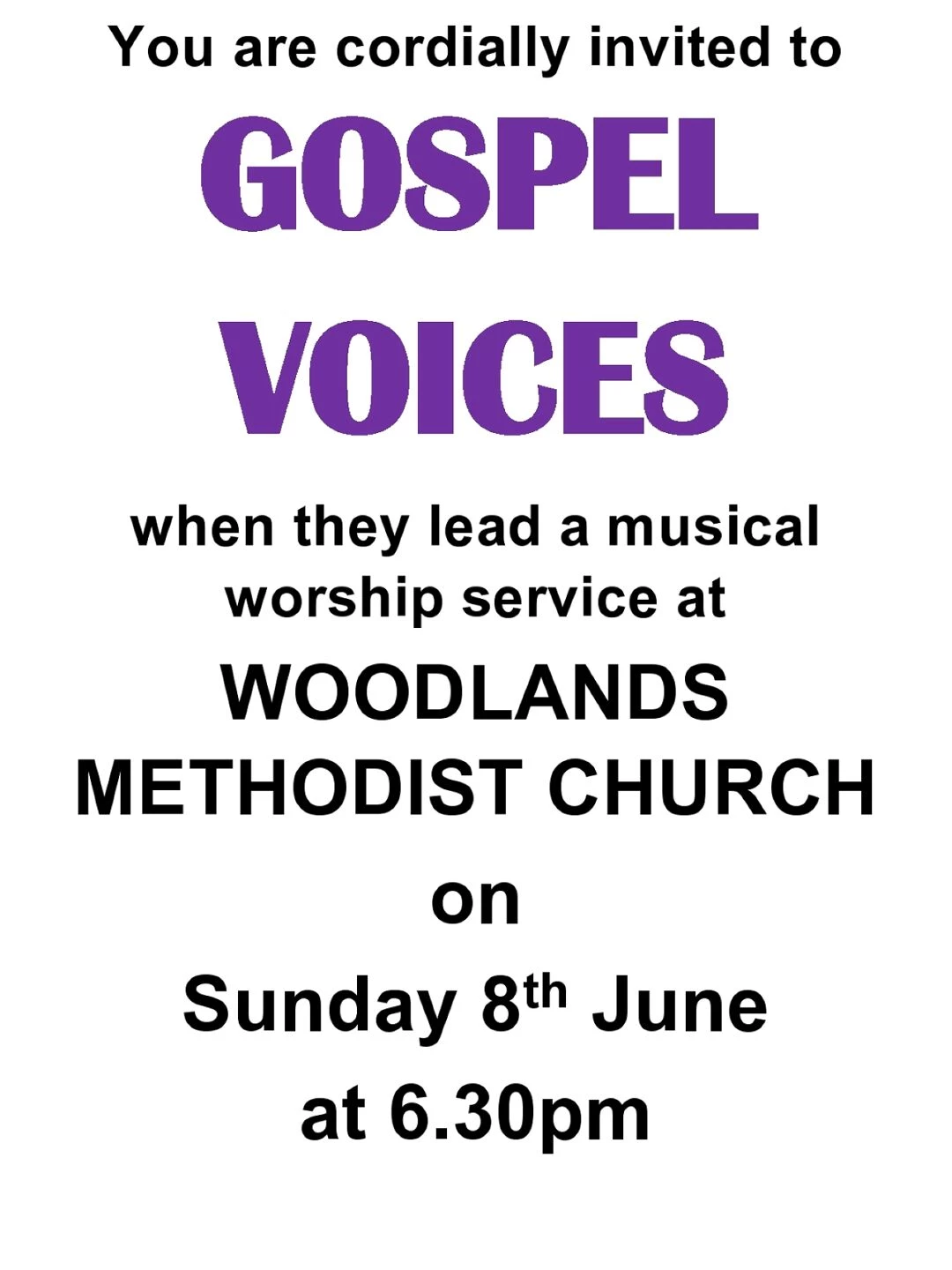 you are cordially invited to gospel